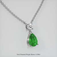 1.70 Ct. Gemstone Pendant, 14K White Gold 2