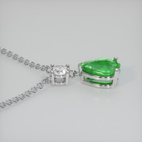 1.70 Ct. Gemstone Pendant, 14K White Gold 3