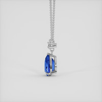 1.62 Ct. Blue Sapphire Necklace, 18K White Gold 3
