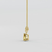 0.48 Ct. Bi Color / Parti Sapphire Necklace, 10K Yellow Gold 3