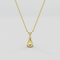 0.48 Ct. Bi Color / Parti Sapphire Necklace, 10K Yellow Gold 4