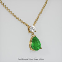 1.70 Ct. Gemstone Pendant, 14K Yellow Gold 2