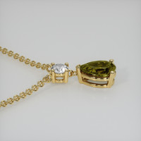 1.64 Ct. Gemstone Pendant, 18K Yellow Gold 3