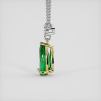 1.42 Ct. Emerald Necklace, 18K Yellow & White 3