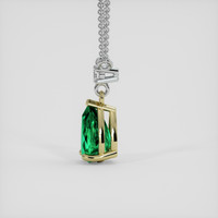 1.03 Ct. Emerald Necklace, 18K Yellow & White 3