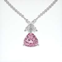 1.58 Ct. Gemstone Pendant, Platinum 950 1