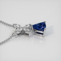 0.89 Ct. Blue Sapphire Pendant, 14K White Gold 3