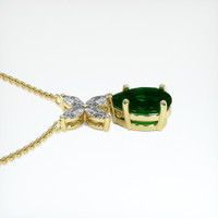 1.90 Ct. Emerald Pendant, 18K Yellow Gold 3