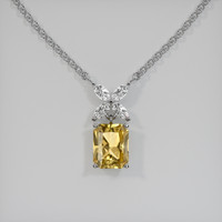 1.68 Ct. Gemstone Pendant, Platinum 950 1