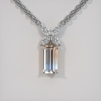 5.90 Ct. Gemstone Pendant, Platinum 950 1
