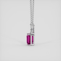 3.13 Ct. Pink Sapphire Pendant, Platinum 950 3