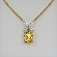 1.68 Ct. Gemstone Pendant, 18K Yellow Gold 1