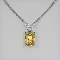 1.68 Ct. Gemstone Pendant, 14K Yellow & White 1