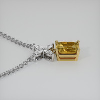 1.68 Ct. Gemstone Pendant, 14K Yellow & White 3