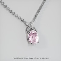 2.60 Ct. Gemstone Pendant, Platinum 950 2