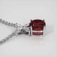 3.10 Ct. Gemstone Pendant, Platinum 950 3