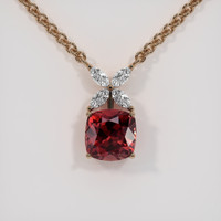 3.10 Ct. Gemstone Pendant, 14K Rose Gold 1