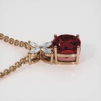 3.10 Ct. Gemstone Pendant, 14K Rose Gold 3