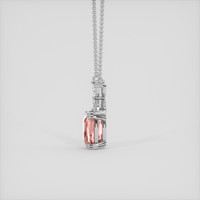 1.66 Ct. Padparadscha Sapphire Pendant, 14K White Gold 3