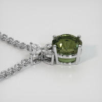 4.03 Ct. Gemstone Pendant, 18K White Gold 3