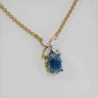 1.20 Ct. Gemstone Pendant, 14K Yellow Gold 2