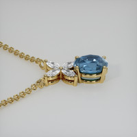 1.20 Ct. Gemstone Pendant, 14K Yellow Gold 3