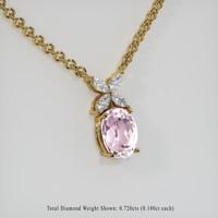 2.60 Ct. Gemstone Pendant, 14K Yellow Gold 2