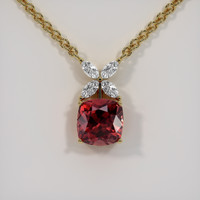 3.10 Ct. Gemstone Pendant, 14K Yellow Gold 1