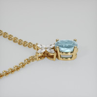 2.08 Ct. Gemstone Pendant, 18K Yellow Gold 3