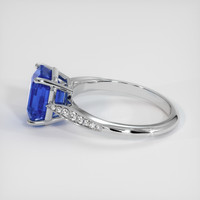3.53 Ct. Blue Sapphire Ring, Platinum 950 4