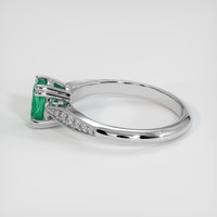 0.75 Ct. Emerald Ring, Platinum 950 4