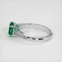 0.98 Ct. Emerald Ring, Platinum 950 4