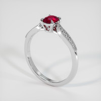 0.53 Ct. Ruby Ring, Platinum 950 2