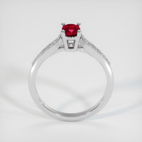 1.14 Ct. Pinkish Red Ruby Ring, 10K White Gold 3