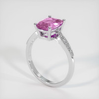 1.69 Ct. Sapphire Ring, 14K White Gold 2