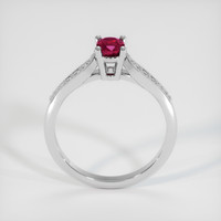 0.99 Ct. Ruby Ring, 14K White Gold 3