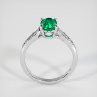 0.98 Ct. Emerald Ring, 18K White Gold 3