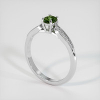 0.54 Ct. Gemstone Ring, 18K White Gold 2