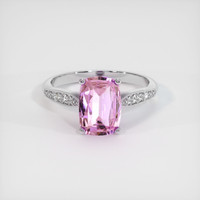 1.69 Ct. Sapphire Ring, 18K White Gold 1