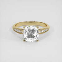 2.59 Ct. White Sapphire Ring, 14K Yellow Gold 1