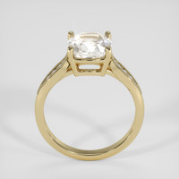 2.59 Ct. White Sapphire Ring, 18K Yellow Gold 3