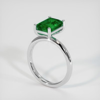 2.65 Ct. Emerald Ring, Platinum 950 2