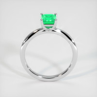 0.80 Ct. Emerald Ring, Platinum 950 3