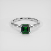 1.15 Ct. Green Tsavorite Garnet Ring, Platinum 950 1