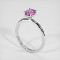 1.41 Ct. Pink Sapphire Ring, Platinum 950 2