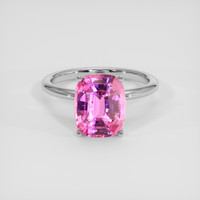 5.13 Ct. Pink Sapphire Ring, Platinum 950 1