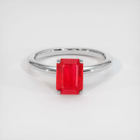 1.91 Ct. Ruby Ring, Platinum 950 1