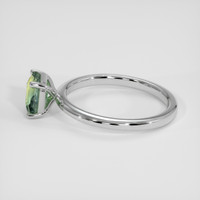 1.34 Ct. Yellowish Green Sapphire Ring, Platinum 950 4