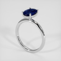 1.49 Ct. Blue Sapphire Ring, Platinum 950 2