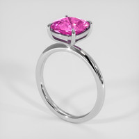 3.67 Ct. Pink Sapphire Ring, Platinum 950 2